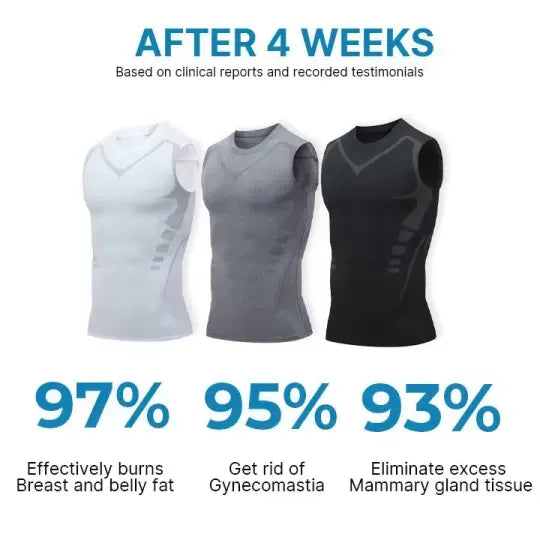 🦾2023 Nová EXPECTSKY Ionic Body Shaping Vest, pohodlná a priedušná tkanina z ľadového hodvábu, tvarujúca dokonalé telo pre mužov (🔥🔥Posledných 30 minút časovo obmedzená zľava⏳)