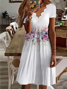 Leto 2022 Elegantné čipkované kvetinové šaty